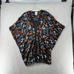 nu Collective Kimono Open Front Horse Equestrian Duster Lightweight Cover Up S/M